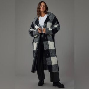 PILCRO Patterned Mackinaw Sweater Coat